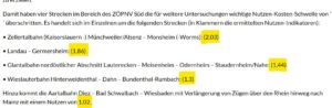 Ergebnisse NKU ZPÖNV Süd